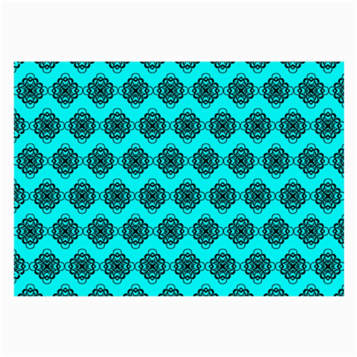 Abstract Knot Geometric Tile Pattern Large Glasses Cloth