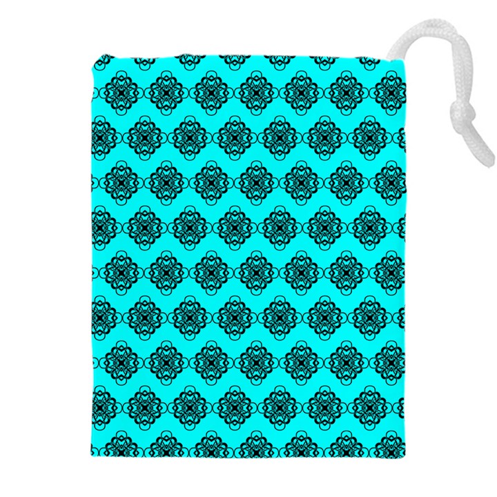 Abstract Knot Geometric Tile Pattern Drawstring Pouch (5XL)