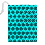 Abstract Knot Geometric Tile Pattern Drawstring Pouch (5XL) Back