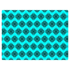 Abstract Knot Geometric Tile Pattern Two Sides Premium Plush Fleece Blanket (extra Small) by GardenOfOphir