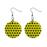 Abstract Knot Geometric Tile Pattern Mini Button Earrings Front