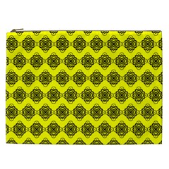 Abstract Knot Geometric Tile Pattern Cosmetic Bag (xxl) by GardenOfOphir