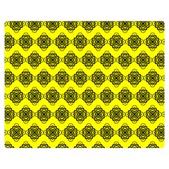 Abstract Knot Geometric Tile Pattern Premium Plush Fleece Blanket (medium)