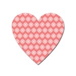 Abstract Knot Geometric Tile Pattern Heart Magnet Front