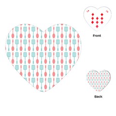 Spatula Spoon Pattern Playing Cards Single Design (heart) by GardenOfOphir