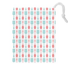 Spatula Spoon Pattern Drawstring Pouch (4xl) by GardenOfOphir