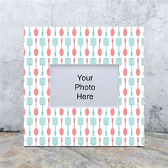 Spatula Spoon Pattern White Box Photo Frame 4  X 6  by GardenOfOphir