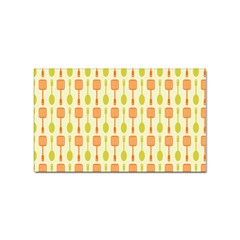 Spatula Spoon Pattern Sticker Rectangular (100 Pack) by GardenOfOphir