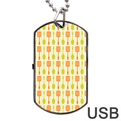 Spatula Spoon Pattern Dog Tag Usb Flash (two Sides) by GardenOfOphir