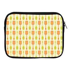 Spatula Spoon Pattern Apple Ipad 2/3/4 Zipper Cases by GardenOfOphir