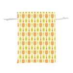 Spatula Spoon Pattern Lightweight Drawstring Pouch (L) Front