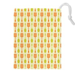 Spatula Spoon Pattern Drawstring Pouch (4xl) by GardenOfOphir