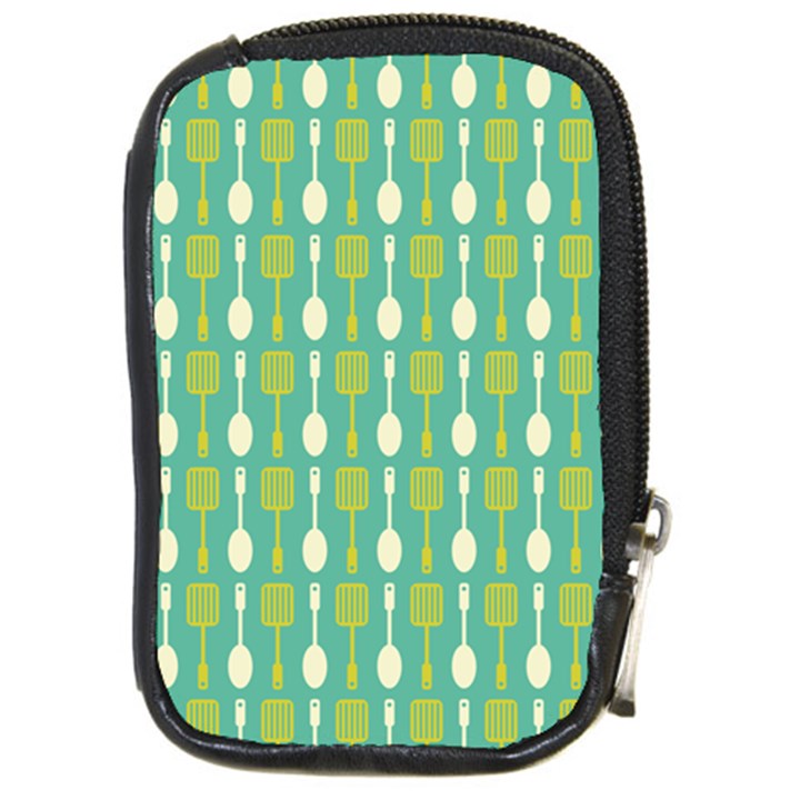 Spatula Spoon Pattern Compact Camera Leather Case