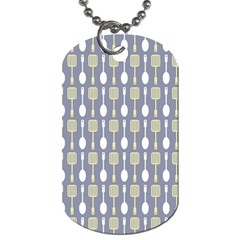 Spatula Spoon Pattern Dog Tag (two Sides) by GardenOfOphir