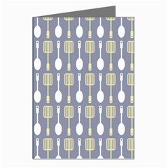 Spatula Spoon Pattern Greeting Cards (pkg Of 8) by GardenOfOphir