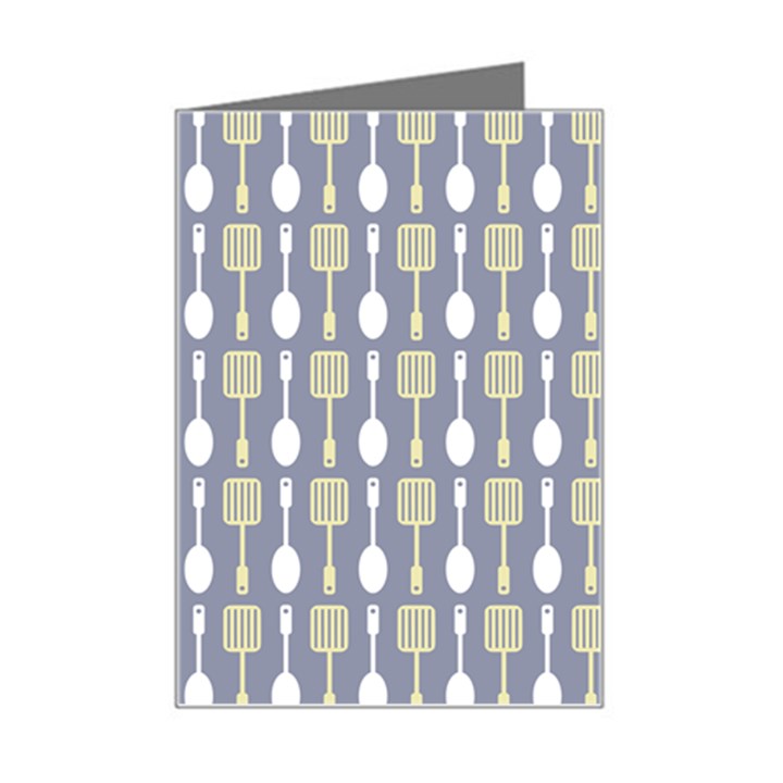 Spatula Spoon Pattern Mini Greeting Card