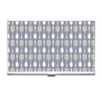 Spatula Spoon Pattern Business Card Holder Front