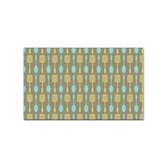 Spatula Spoon Pattern Sticker (rectangular) by GardenOfOphir