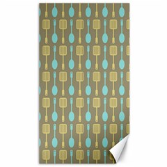 Spatula Spoon Pattern Canvas 40  X 72  by GardenOfOphir