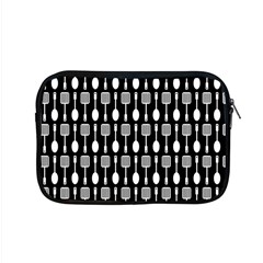 Black And White Spatula Spoon Pattern Apple MacBook Pro 15  Zipper Case