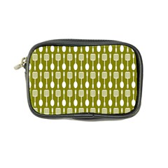 Olive Green Spatula Spoon Pattern Coin Purse by GardenOfOphir