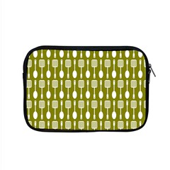 Olive Green Spatula Spoon Pattern Apple Macbook Pro 15  Zipper Case by GardenOfOphir