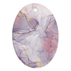 Liquid Marble Oval Ornament (two Sides) by BlackRoseStore