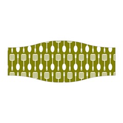 Olive Green Spatula Spoon Pattern Stretchable Headband by GardenOfOphir