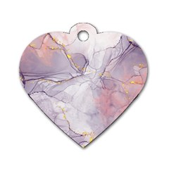 Liquid Marble Dog Tag Heart (one Side) by BlackRoseStore