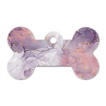 Liquid Marble Dog Tag Bone (One Side) Front