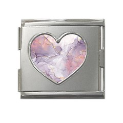 Liquid Marble Mega Link Heart Italian Charm (18mm) by BlackRoseStore