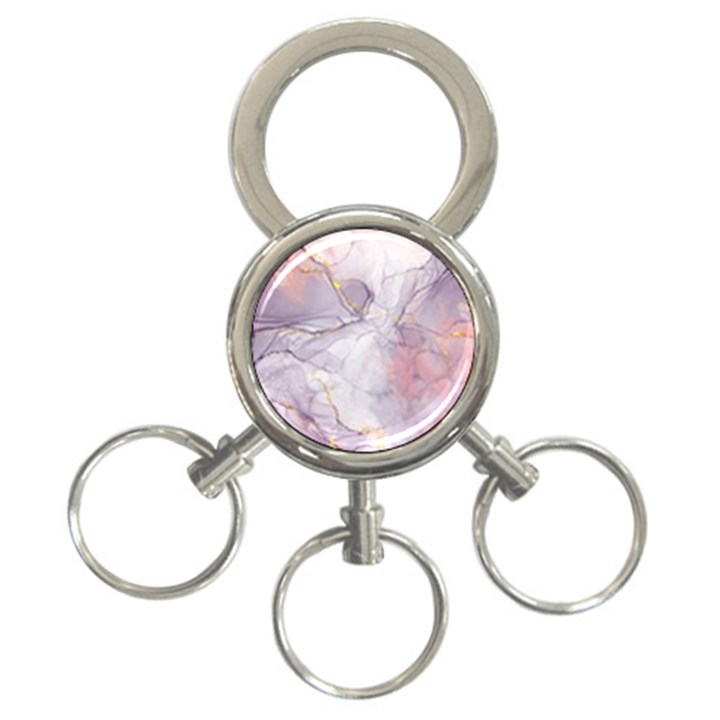 Liquid Marble 3-Ring Key Chain