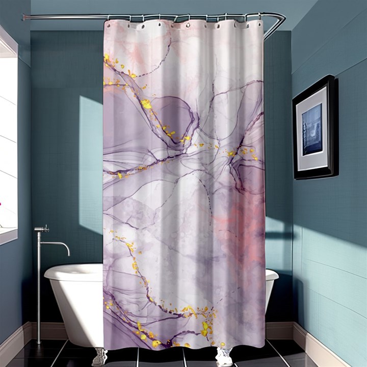 Liquid Marble Shower Curtain 36  x 72  (Stall) 