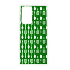 Green And White Kitchen Utensils Pattern Samsung Galaxy Note 20 Ultra Tpu Uv Case by GardenOfOphir