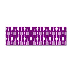 Magenta Spatula Spoon Pattern Sticker (bumper) by GardenOfOphir