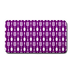 Magenta Spatula Spoon Pattern Medium Bar Mat by GardenOfOphir