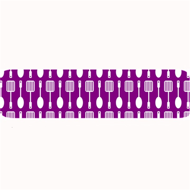 Magenta Spatula Spoon Pattern Large Bar Mat