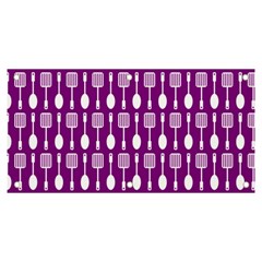 Magenta Spatula Spoon Pattern Banner And Sign 6  X 3  by GardenOfOphir