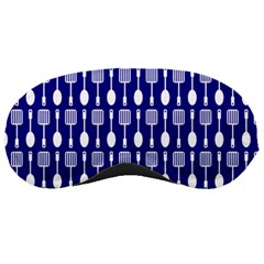 Indigo Spatula Spoon Pattern Sleeping Mask by GardenOfOphir