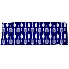 Indigo Spatula Spoon Pattern Body Pillow Case (dakimakura) by GardenOfOphir