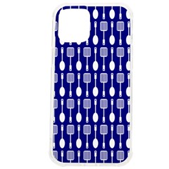 Indigo Spatula Spoon Pattern Iphone 12 Pro Max Tpu Uv Print Case by GardenOfOphir