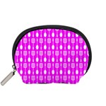 Purple Spatula Spoon Pattern Accessory Pouch (Small) Front