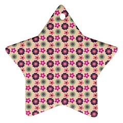 Cute Floral Pattern Ornament (star) by GardenOfOphir