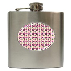 Cute Floral Pattern Hip Flask (6 Oz) by GardenOfOphir