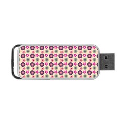 Cute Floral Pattern Portable Usb Flash (one Side) by GardenOfOphir