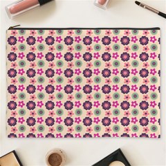 Cute Floral Pattern Cosmetic Bag (xxxl) by GardenOfOphir