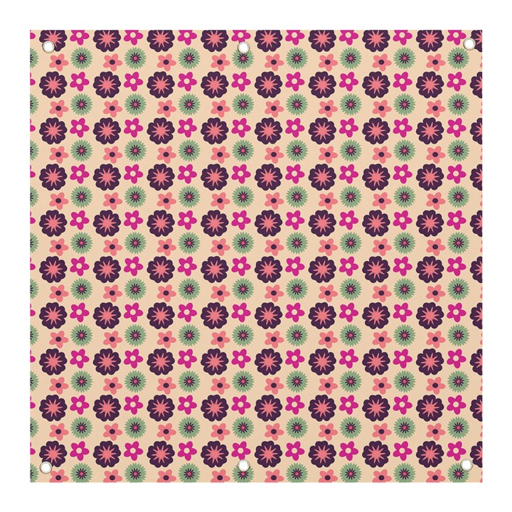 Cute Floral Pattern Banner and Sign 3  x 3 