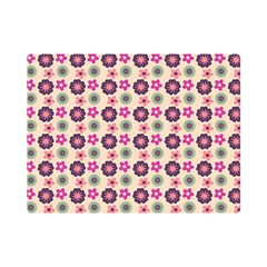 Cute Floral Pattern Premium Plush Fleece Blanket (mini) by GardenOfOphir