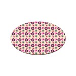 Cute Floral Pattern Sticker Oval (100 pack) Front