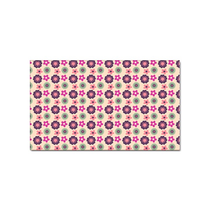 Cute Floral Pattern Sticker Rectangular (10 pack)